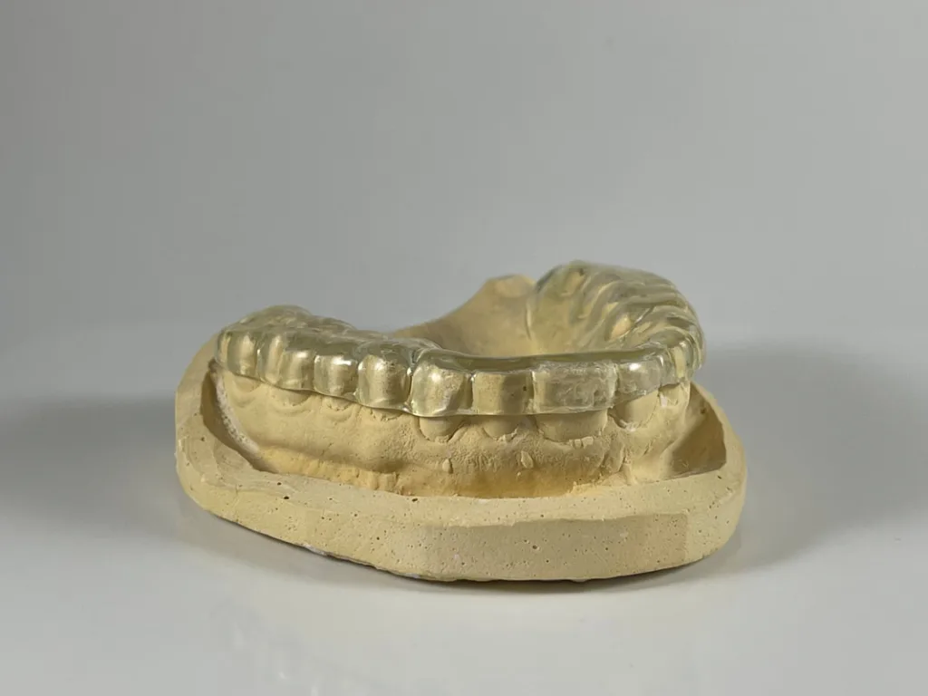 Gold model of night guard