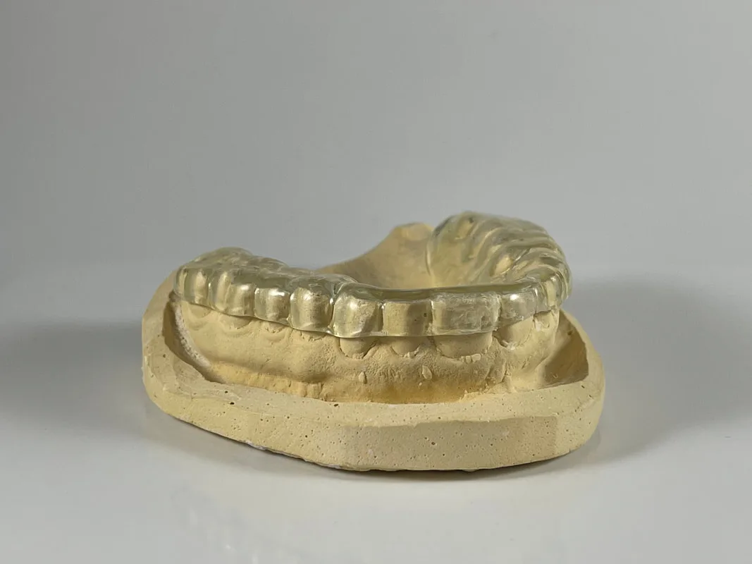 Gold model of night guard